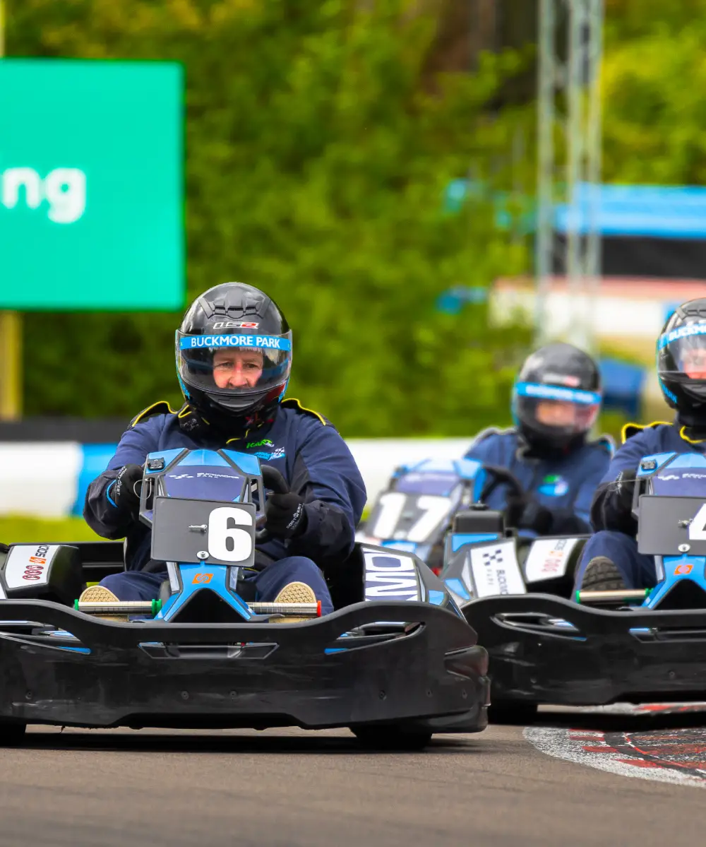 Adult karting at Buckmore Park