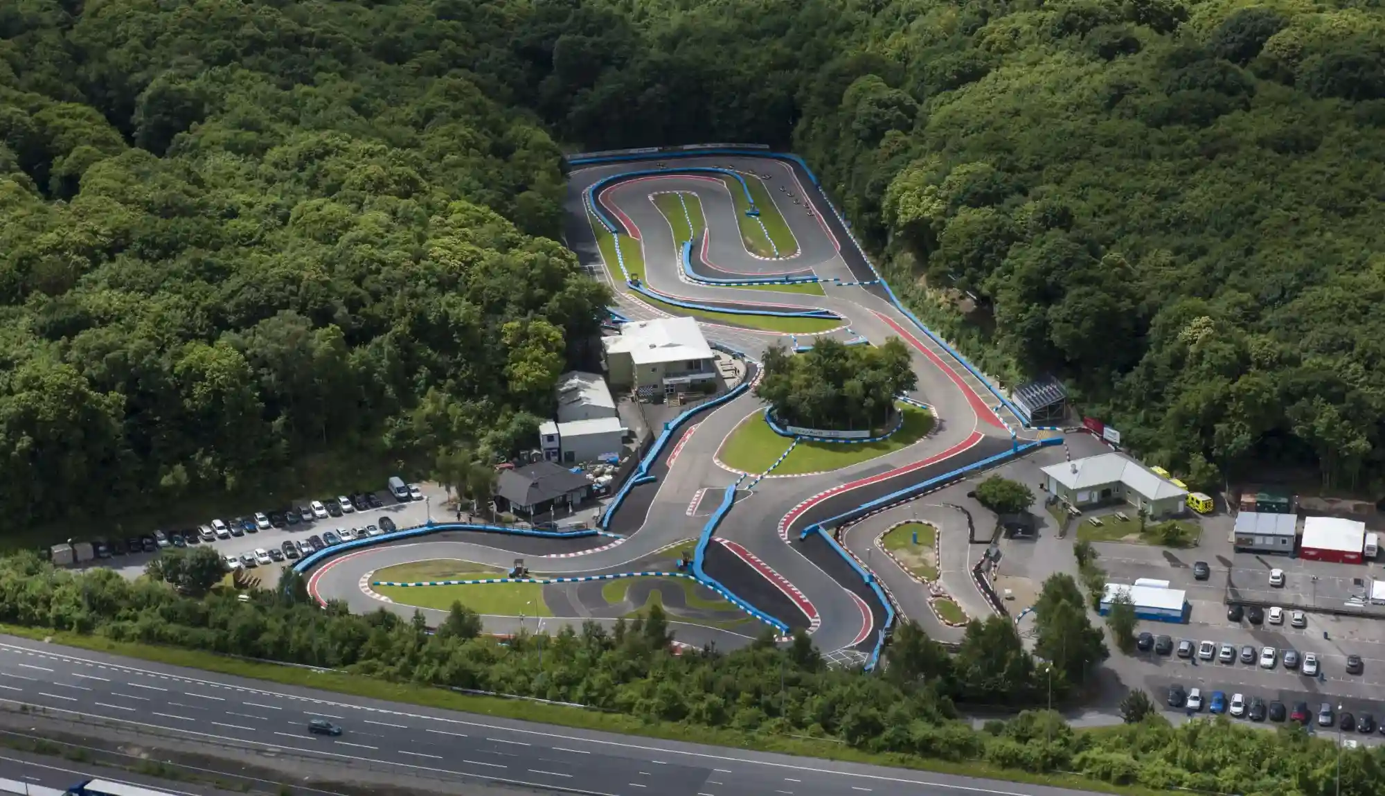 An aerial view of Buckmore Park