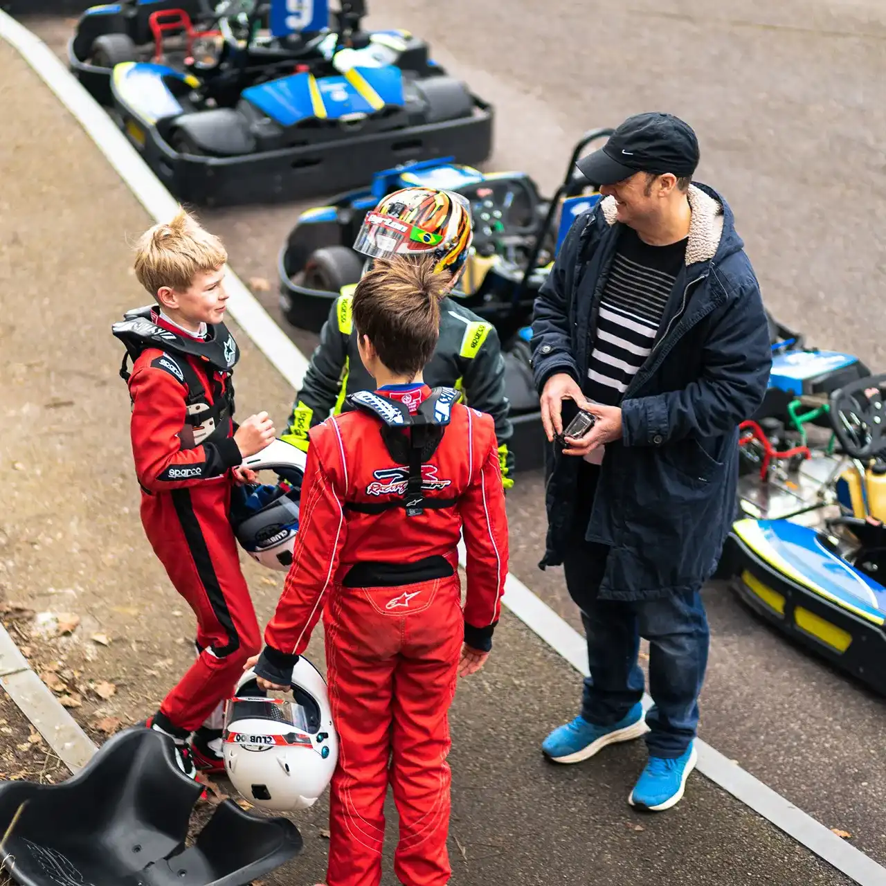 Junior karting at Buckmore Park